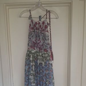 ANTHROPOLOGIE BEAUTIFUL BOHEMIAN HALTER DRESS 8US